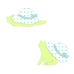 帽子と猫